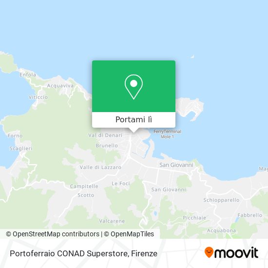 Mappa Portoferraio CONAD Superstore