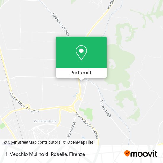 Mappa Il Vecchio Mulino di Roselle