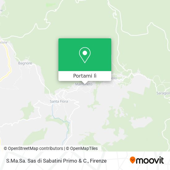 Mappa S.Ma.Sa. Sas di Sabatini Primo & C.