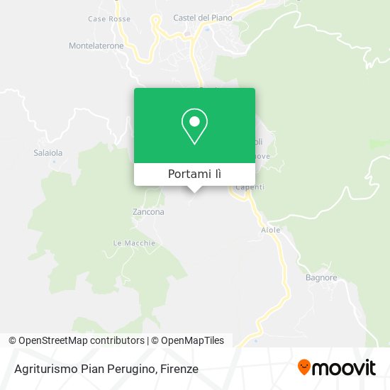Mappa Agriturismo Pian Perugino
