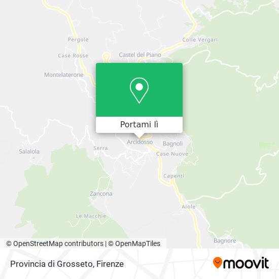 Mappa Provincia di Grosseto