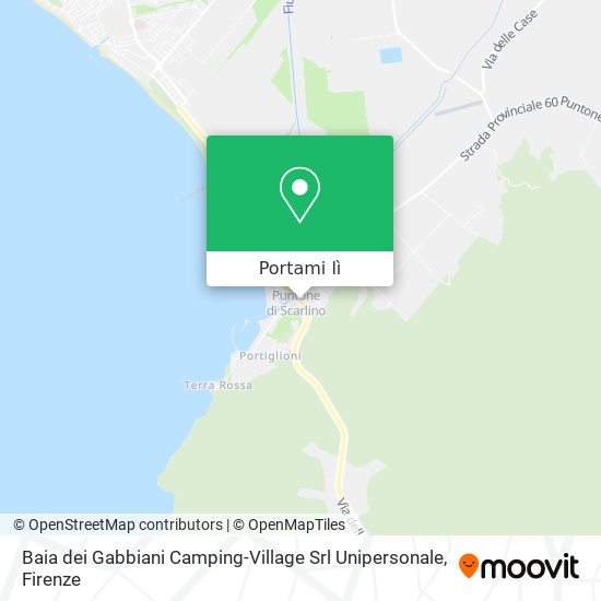 Mappa Baia dei Gabbiani Camping-Village Srl Unipersonale