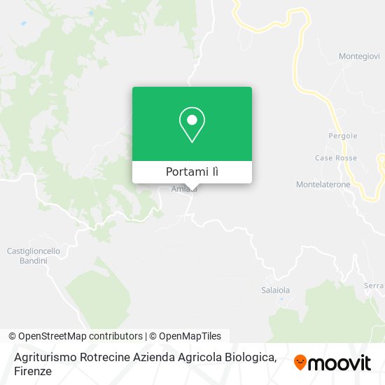 Mappa Agriturismo Rotrecine Azienda Agricola Biologica