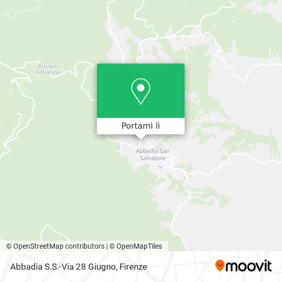 Mappa Abbadia S.S.-Via 28 Giugno