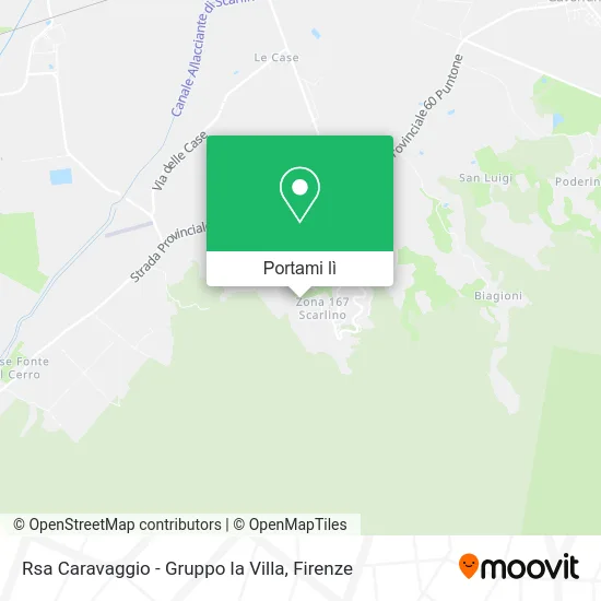 Mappa Rsa Caravaggio - Gruppo la Villa
