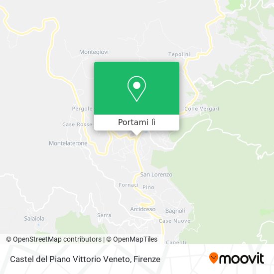 Mappa Castel del Piano Vittorio Veneto