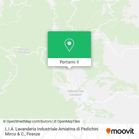 Mappa L.I.A. Lavanderia Industriale Amiatina di Pedichini Mirco & C.