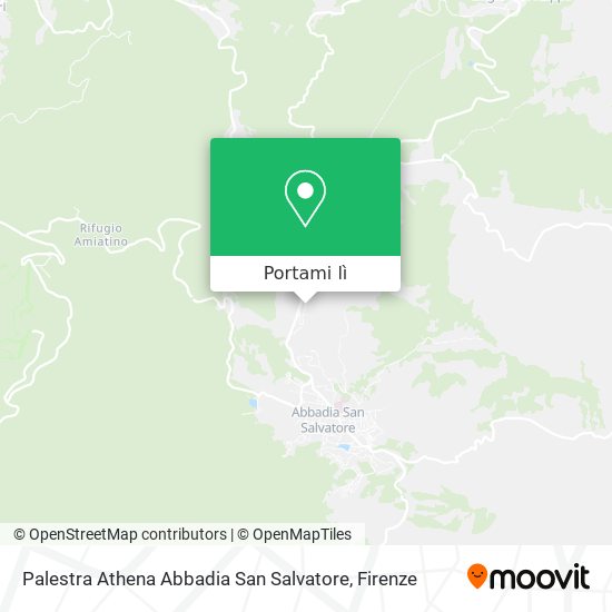 Mappa Palestra Athena Abbadia San Salvatore