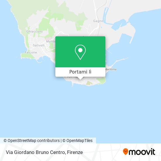Mappa Via Giordano Bruno Centro