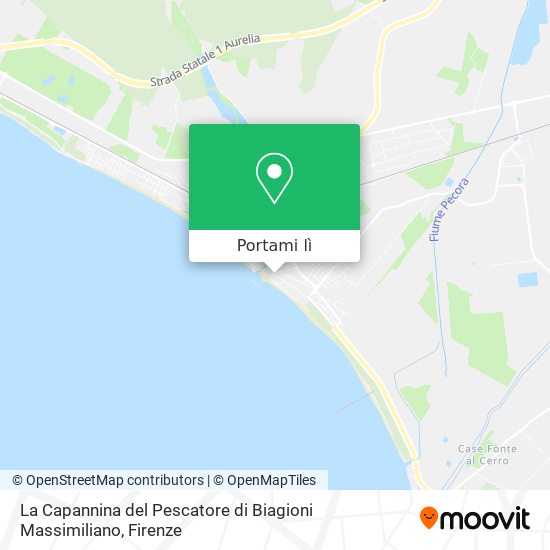 Mappa La Capannina del Pescatore di Biagioni Massimiliano