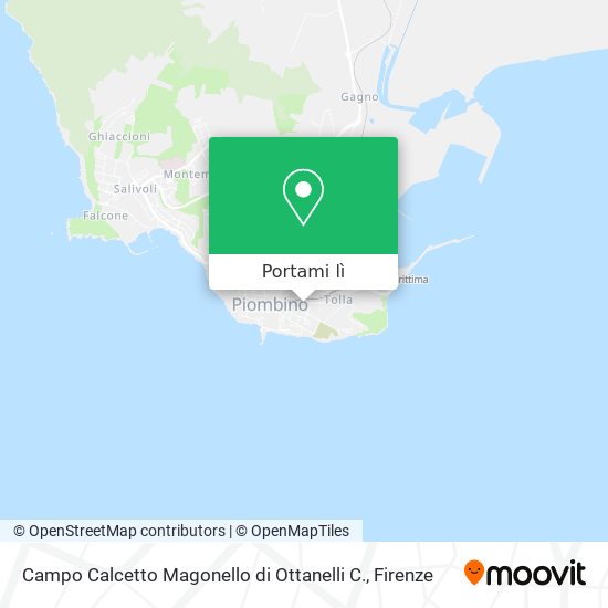 Mappa Campo Calcetto Magonello di Ottanelli C.