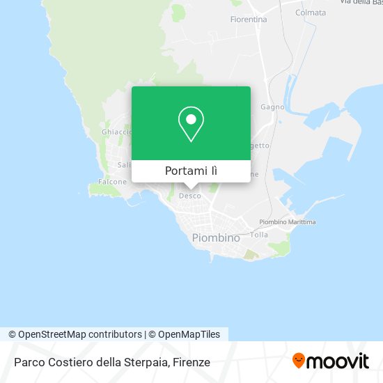 Mappa Parco Costiero della Sterpaia