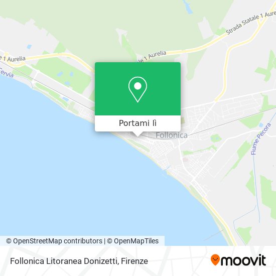 Mappa Follonica Litoranea Donizetti