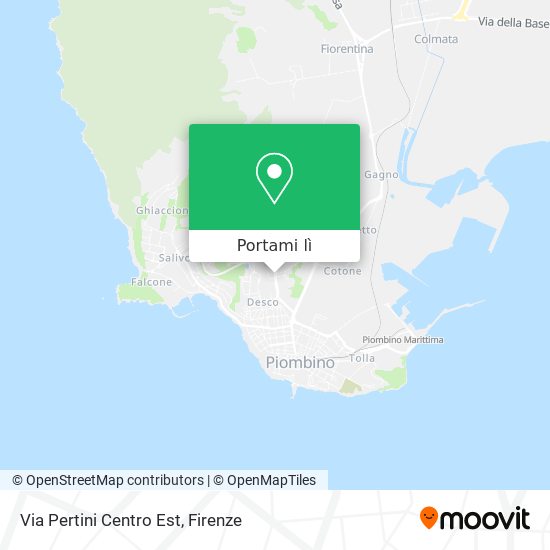 Mappa Via Pertini Centro Est