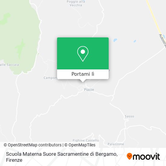Mappa Scuola Materna Suore Sacramentine di Bergamo