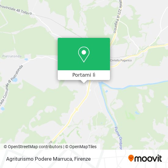 Mappa Agriturismo Podere Marruca