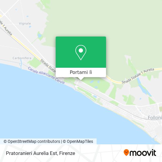 Mappa Pratoranieri Aurelia Est