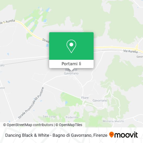 Mappa Dancing Black & White - Bagno di Gavorrano