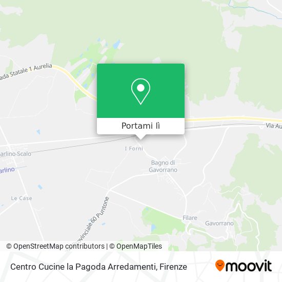 Mappa Centro Cucine la Pagoda Arredamenti