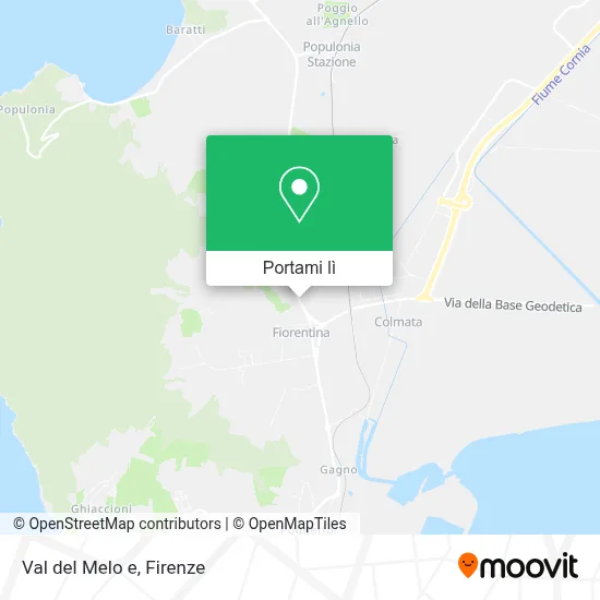 Mappa Val del Melo e