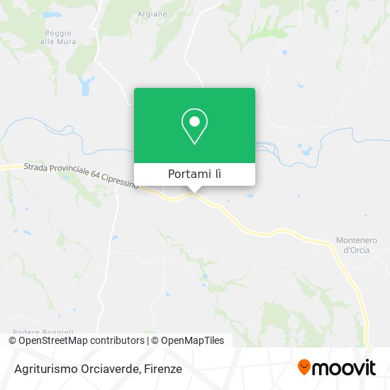 Mappa Agriturismo Orciaverde