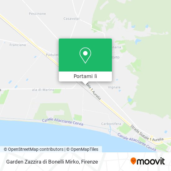 Mappa Garden Zazzira di Bonelli Mirko