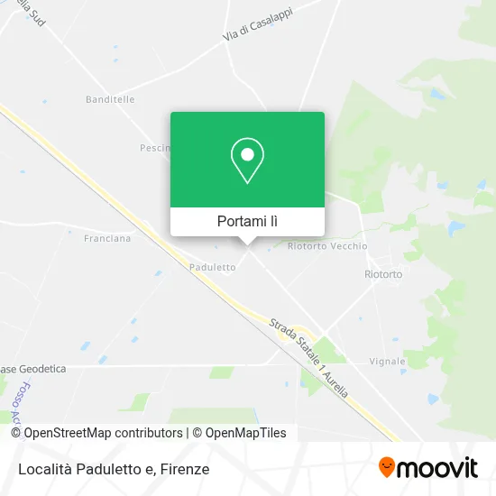 Mappa Località Paduletto e