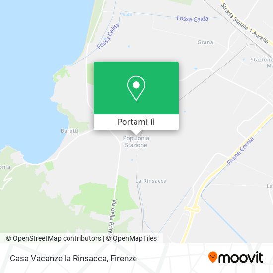 Mappa Casa Vacanze la Rinsacca