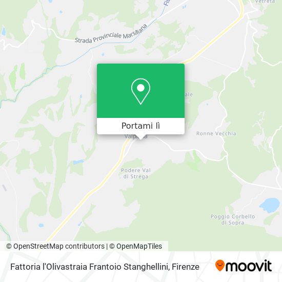 Mappa Fattoria l'Olivastraia Frantoio Stanghellini