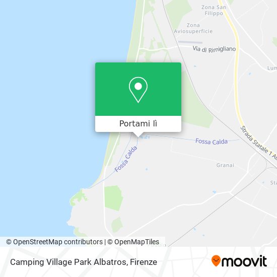Mappa Camping Village Park Albatros