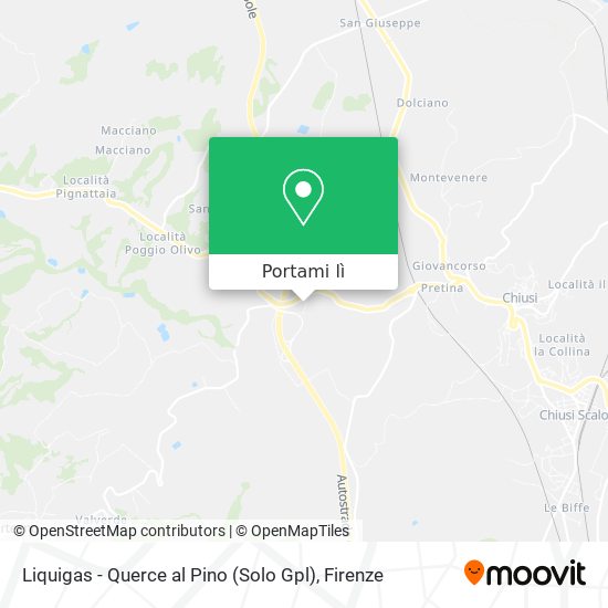 Mappa Liquigas - Querce al Pino (Solo Gpl)