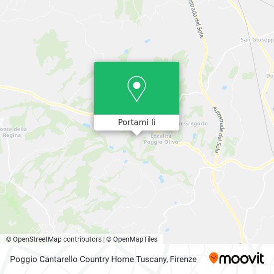 Mappa Poggio Cantarello Country Home Tuscany