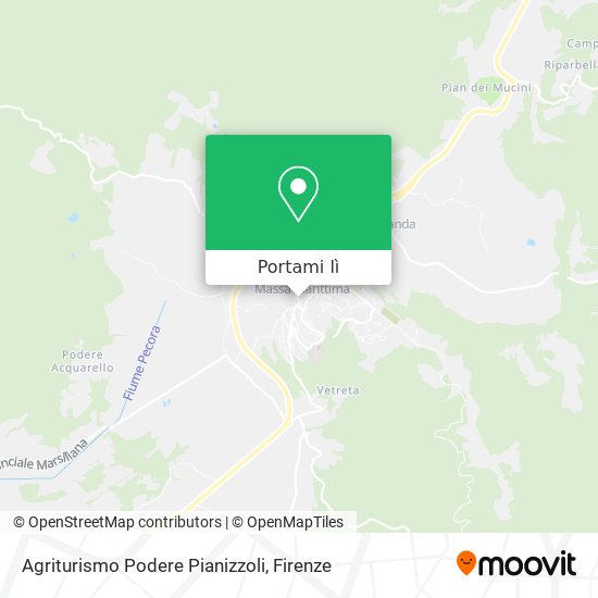 Mappa Agriturismo Podere Pianizzoli