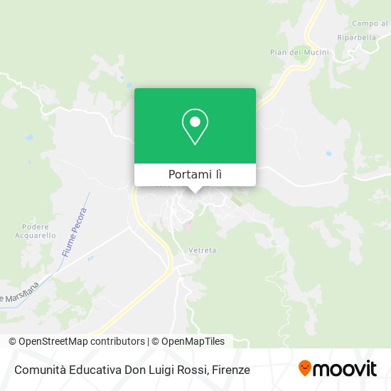 Mappa Comunità Educativa Don Luigi Rossi