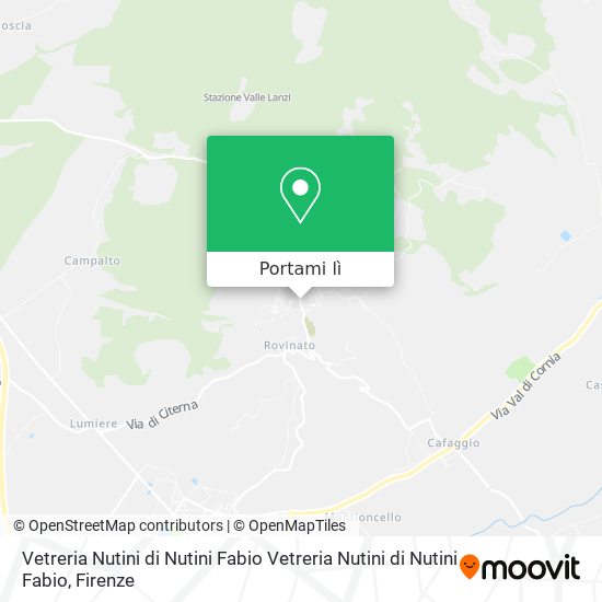 Mappa Vetreria Nutini di Nutini Fabio Vetreria Nutini di Nutini Fabio