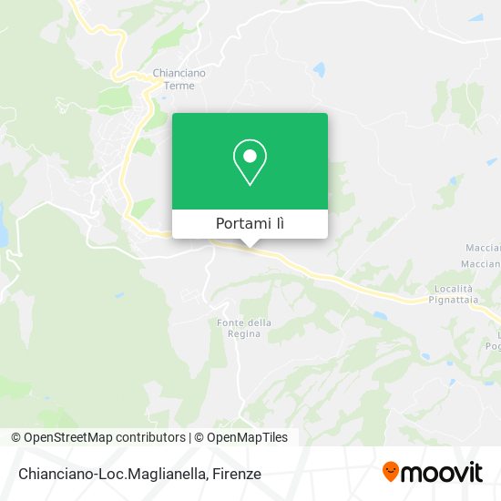 Mappa Chianciano-Loc.Maglianella