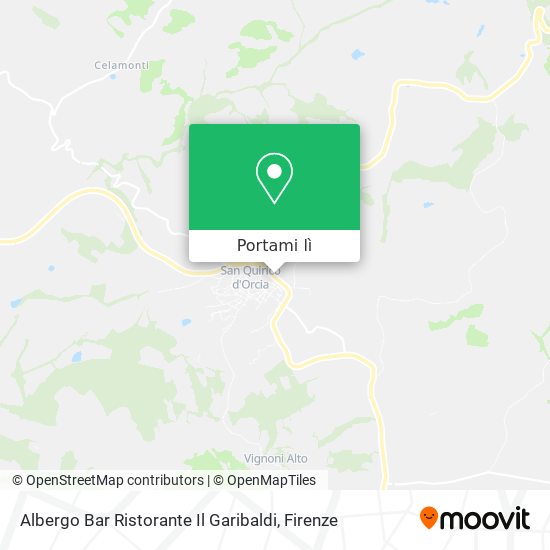 Mappa Albergo Bar Ristorante Il Garibaldi