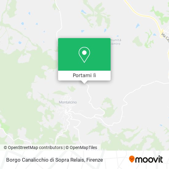 Mappa Borgo Canalicchio di Sopra Relais