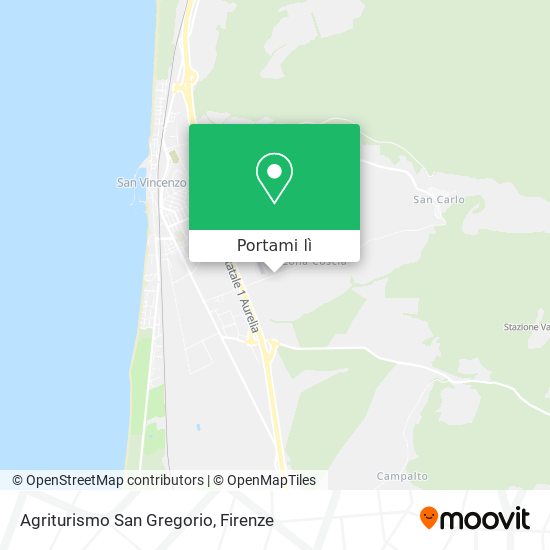 Mappa Agriturismo San Gregorio