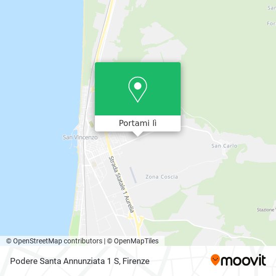 Mappa Podere Santa Annunziata 1 S