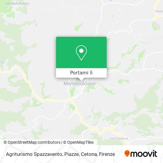 Mappa Agriturismo Spazzavento, Piazze, Cetona