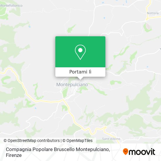 Mappa Compagnia Popolare Bruscello Montepulciano