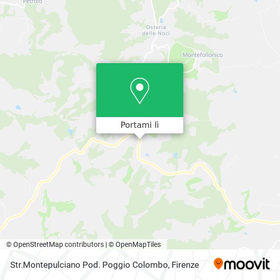 Mappa Str.Montepulciano Pod. Poggio Colombo