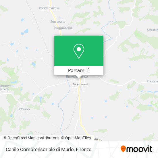 Mappa Canile Comprensoriale di Murlo