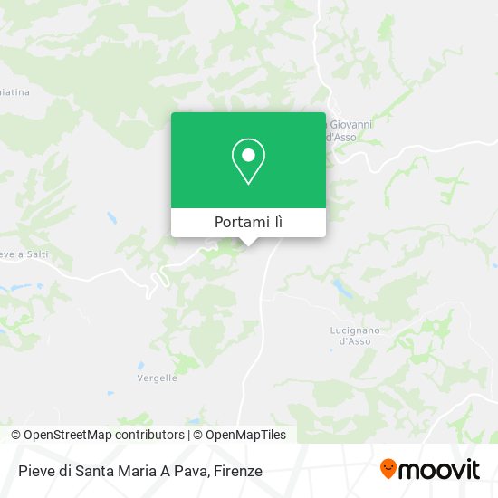 Mappa Pieve di Santa Maria A Pava