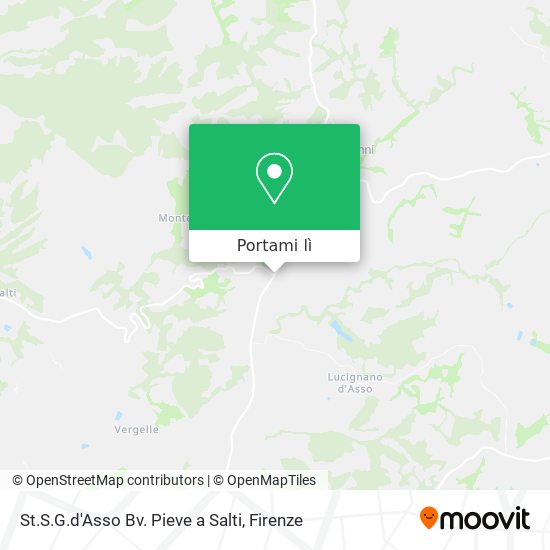 Mappa St.S.G.d'Asso Bv. Pieve a Salti