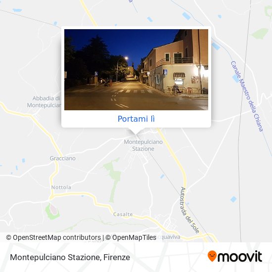 Mappa Montepulciano Stazione