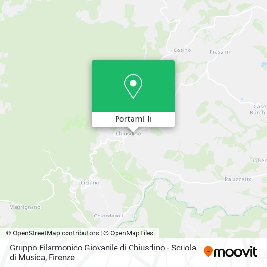 Mappa Gruppo Filarmonico Giovanile di Chiusdino - Scuola di Musica