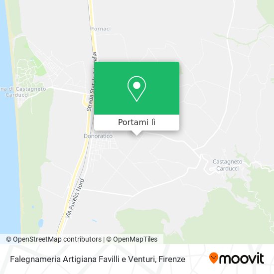 Mappa Falegnameria Artigiana Favilli e Venturi