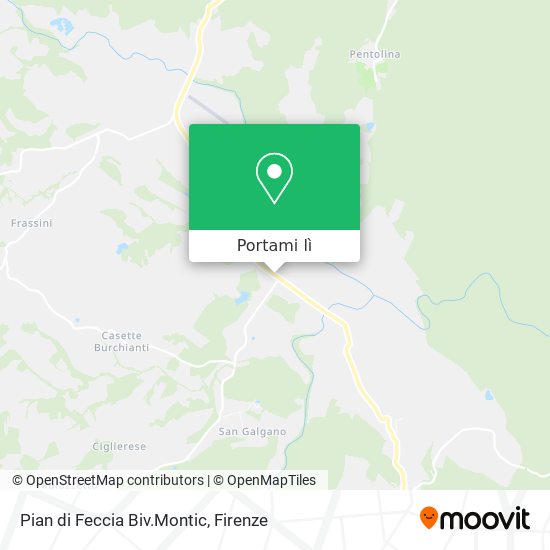 Mappa Pian di Feccia Biv.Montic